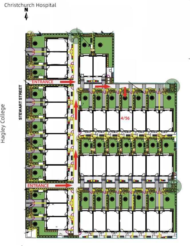 City Park Townhouse Christchurch Bagian luar foto